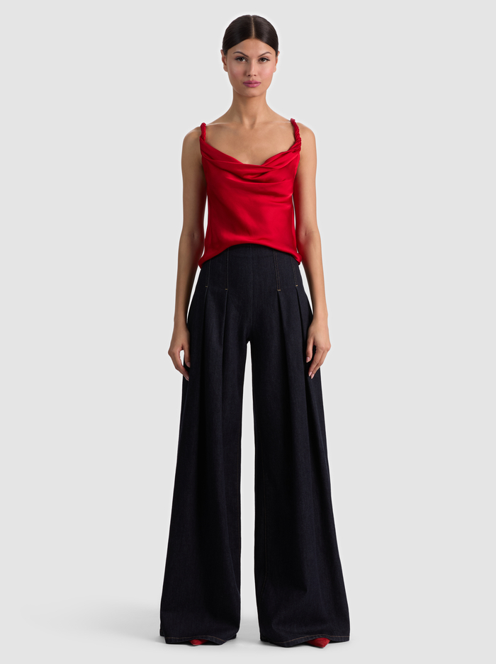 MONIQUE TWIST STRAP TANK - CHILI PEPPER image 1 - ALICE + OLIVIA