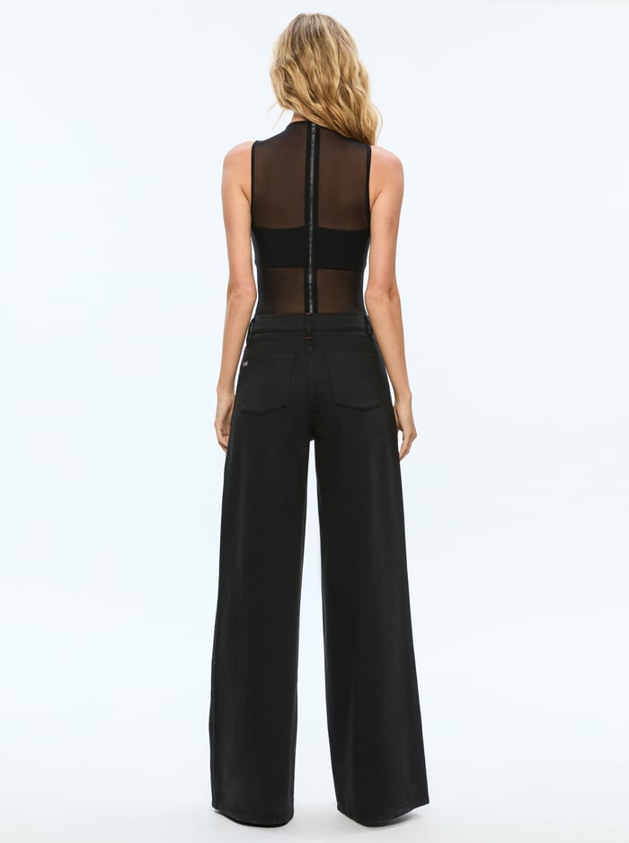 NICHOL BODYSUIT - BLACK image 2 - Alice And Olivia
