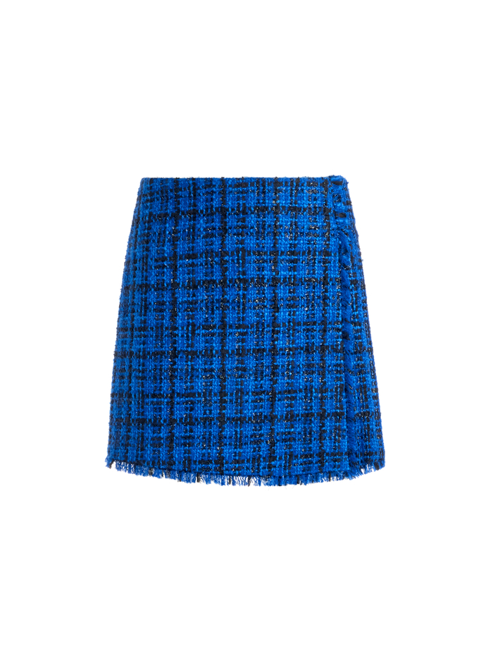 TONI MINI SKIRT - ROYALTY/BLACK image 5 - Alice And Olivia