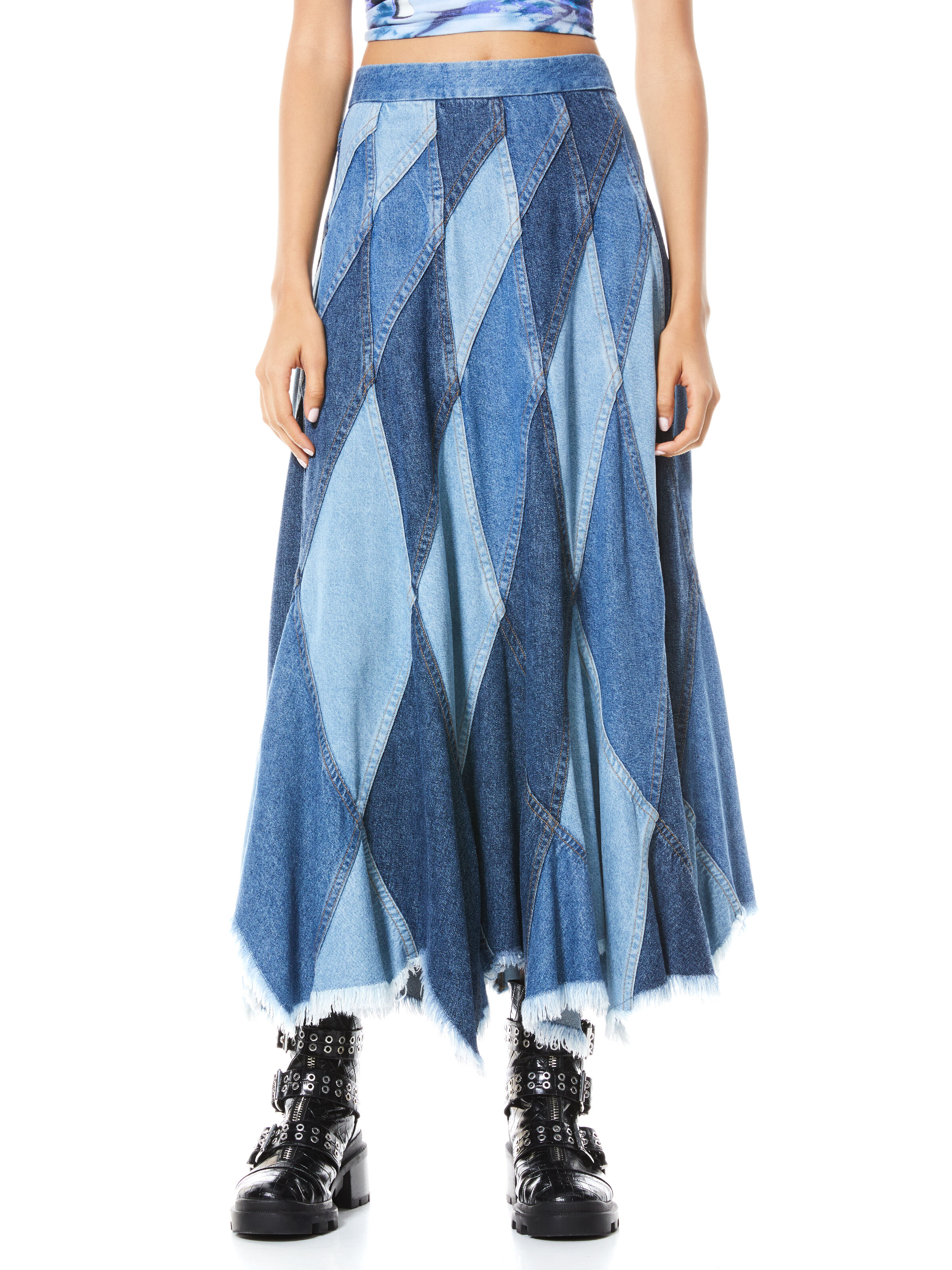 denim midi skirt 01