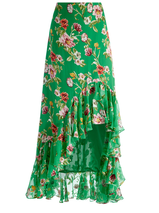 HAMPTONS FLORAL-SORAYA HIGH LOW SKIRT