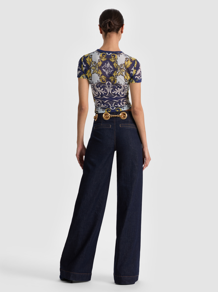 TESS TEE - ANTIQUE SCROLL image 2 - ALICE + OLIVIA