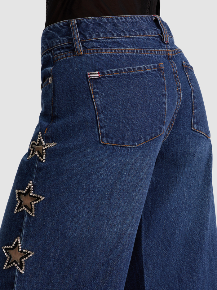 AMAZING EMBELLISHED JEAN - DARK RINSE image 3 - Alice And Olivia