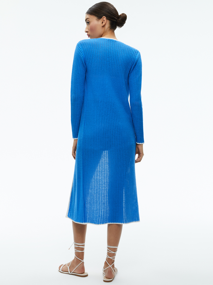 OREM DUSTER - FRENCH BLUE/SOFT WHITE image 2 - Alice And Olivia
