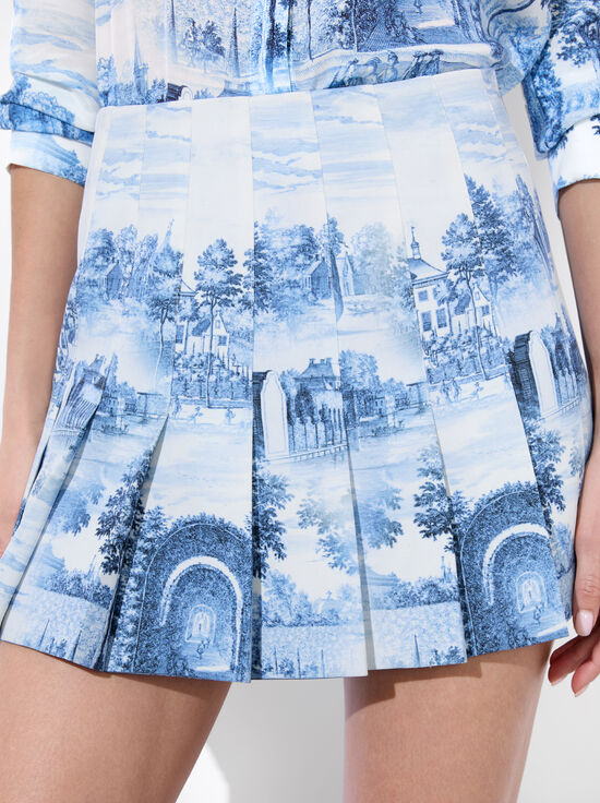 CHATEAU-CARTER PLEATED MINI SKIRT