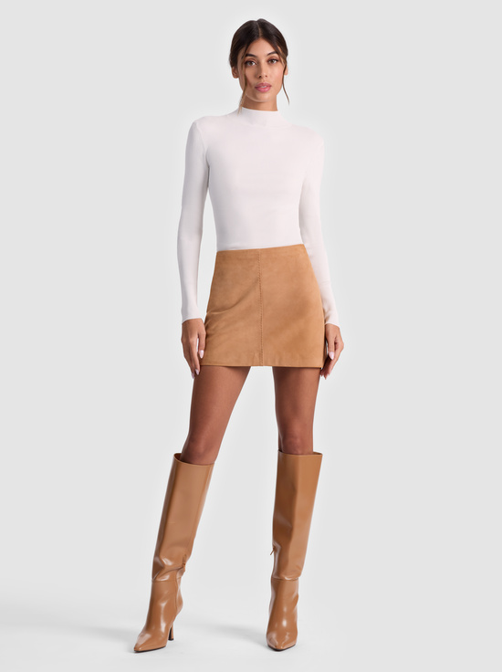 RILEY SUEDE MINI SKIRT