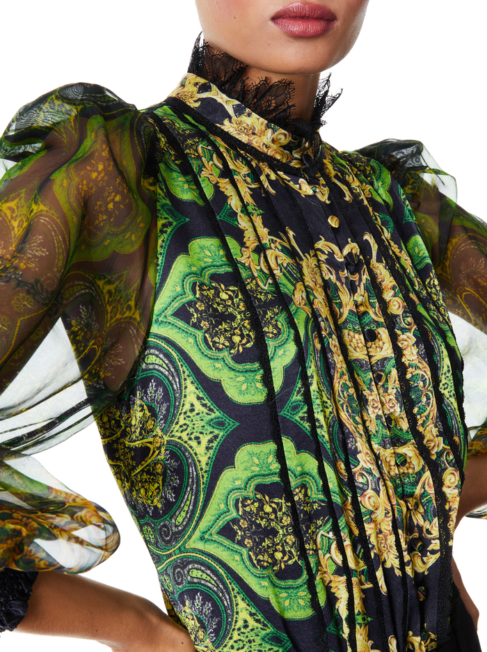 BETTINA BLOUSON SLEEVE TOP - RENDEZVOUS image 3 - Alice And Olivia