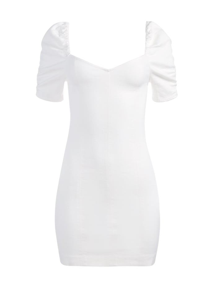 MIMI DENIM MINI DRESS - VINTAGE SUGAR image 5 - Alice And Olivia