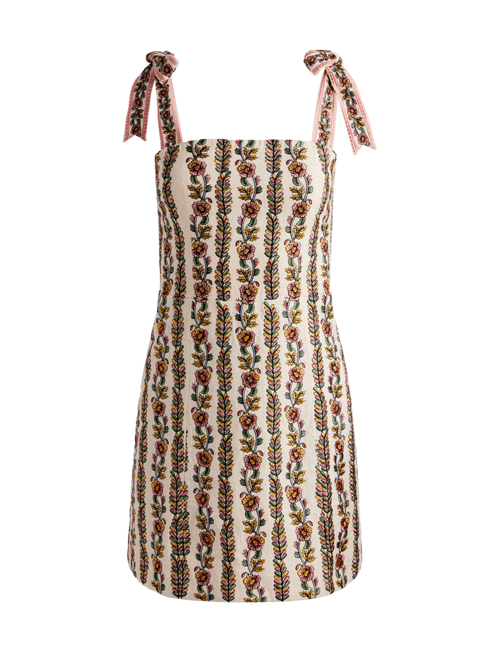 MARYANN MINI DRESS - OFF WHITE/MULTI image 5 - Alice And Olivia