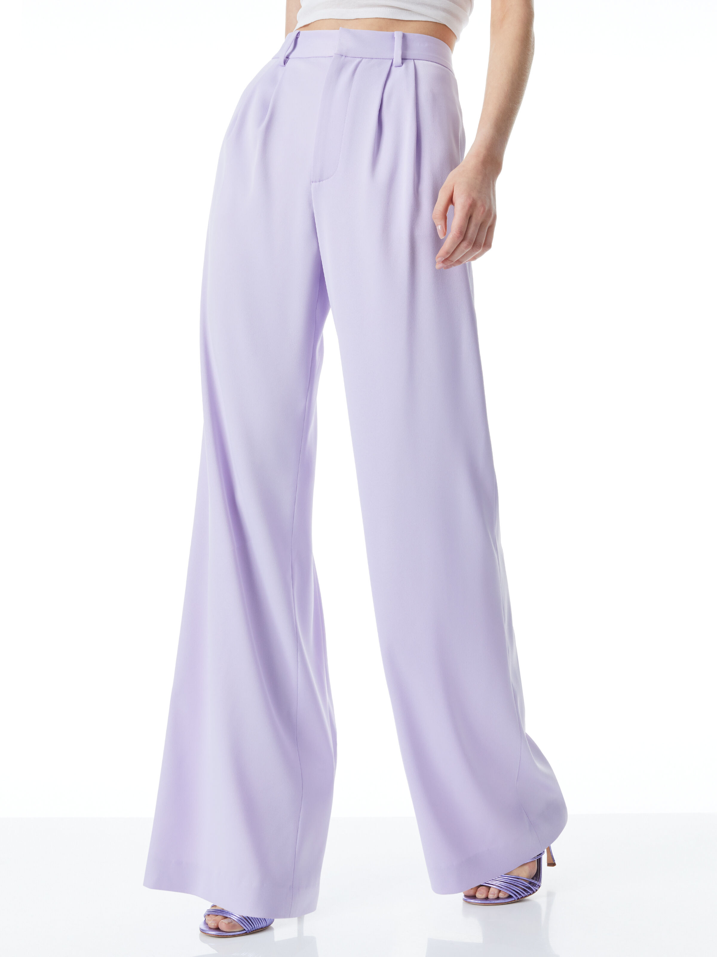 Alice and olivia clearance purple pants