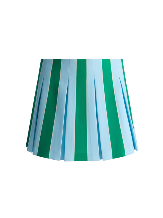 HRLOM STRIPE CROLNA BLU/GRN AP-EMILIE MINI SKIRT