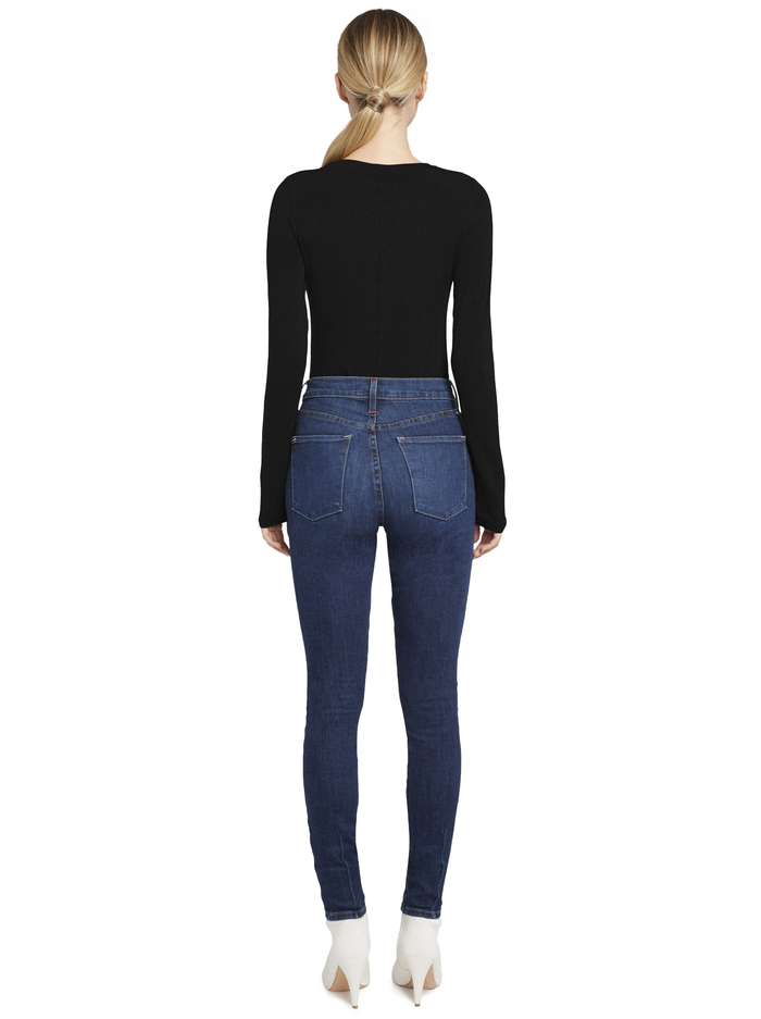 JAYLENE LONG SLEEVE CROP TOP - BLACK image 1 - Alice And Olivia