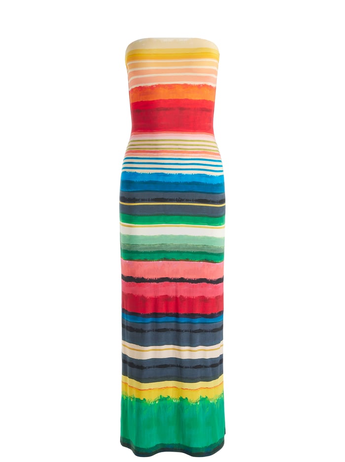 DELORA STRAPLESS MAXI DRESS - RAINBOW REEF image 6 - Alice And Olivia