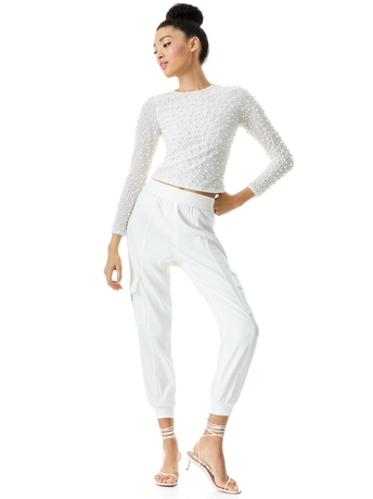 WHITE-MONTAUK SOFT CARGO JOGGER-