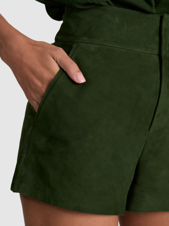 DARK FERN-CADY SUEDE SHORT