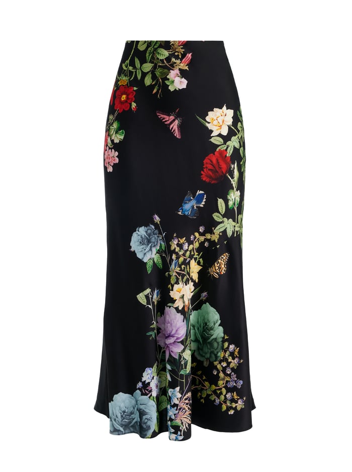 TERESE SLIP SKIRT - VENUS FLORAL image 5 - Alice And Olivia