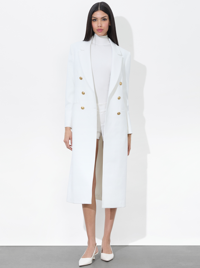 SHEPHERD LONG BLAZER - OFF WHITE - Alice And Olivia