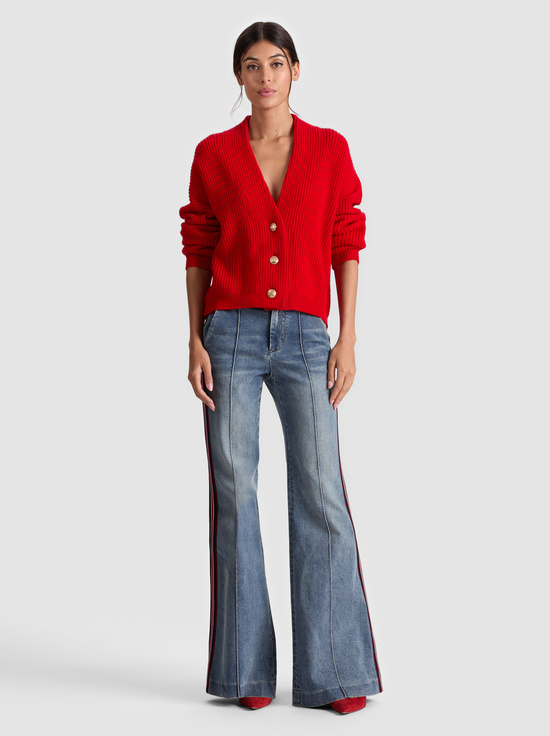 PERFECT RUBY-HOLDEN FOLDBACK CARDIGAN