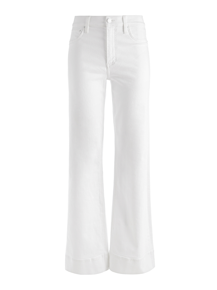 SOFIA HIGH RISE BOYFRIEND JEAN - WHITE image 4 - Alice And Olivia