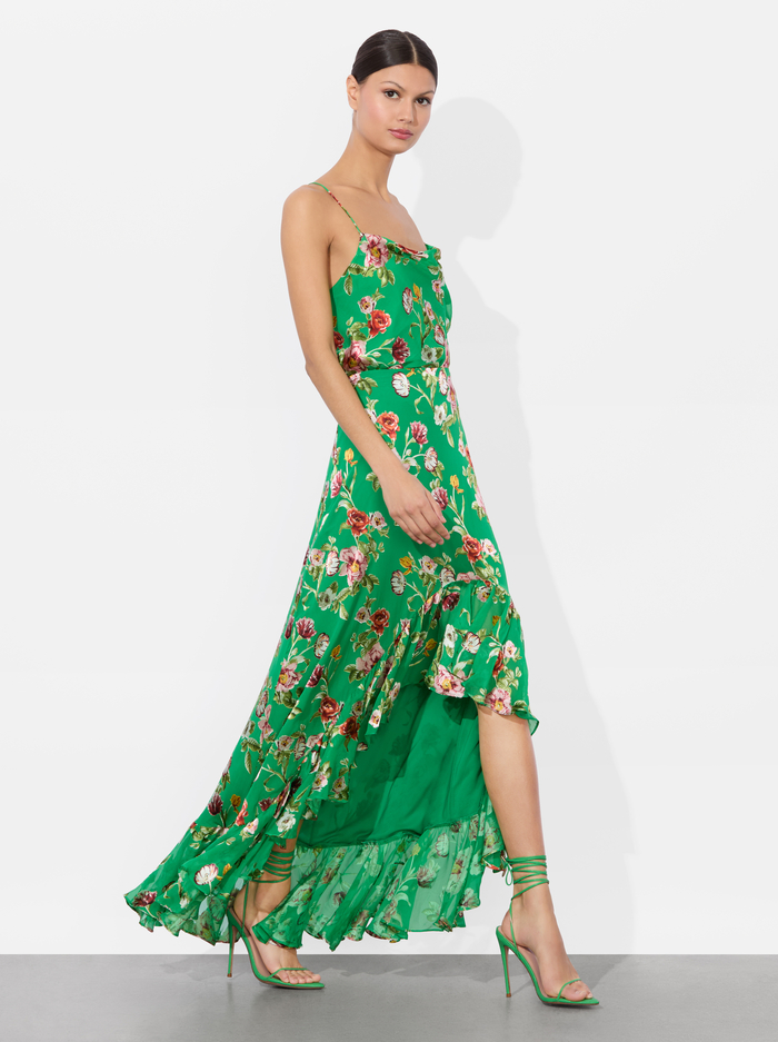 SORAYA HIGH LOW SKIRT - HAMPTONS FLORAL image 4 - Alice And Olivia