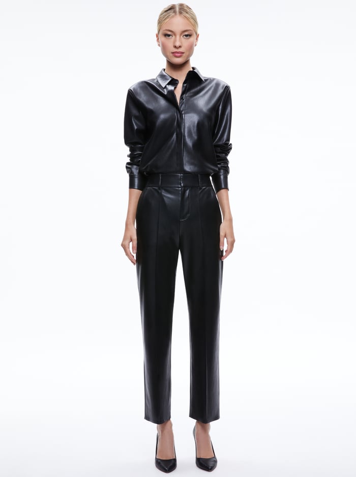 MING VEGAN PANT - BLACK image 4 - Alice And Olivia