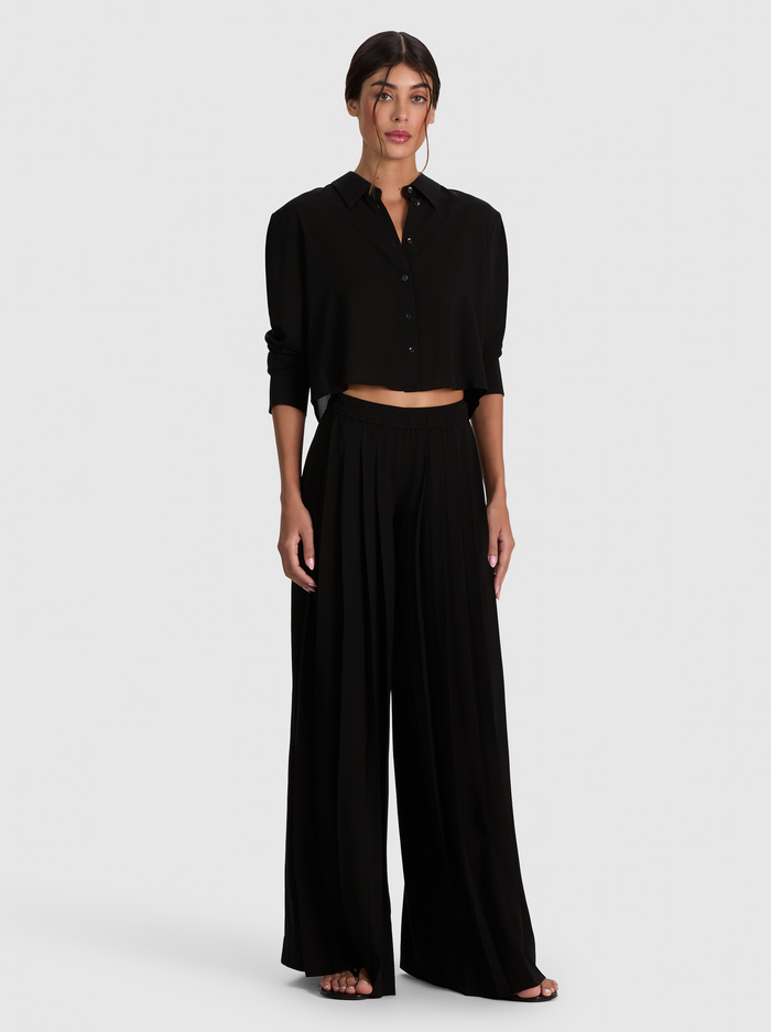 LEON BUTTON DOWN - BLACK image 4 - ALICE + OLIVIA