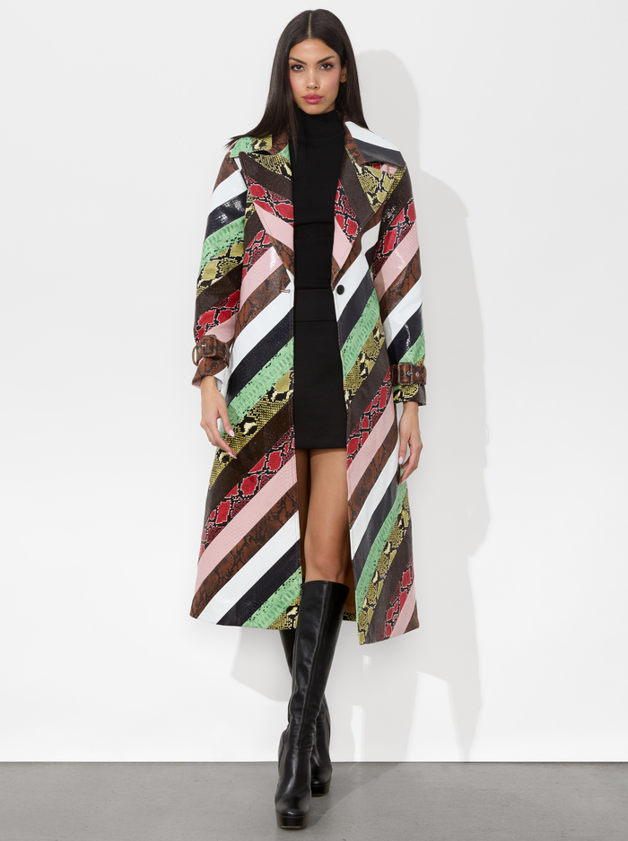 KEITH VEGAN MIDI TRENCH - MULTI image 1 - Alice And Olivia