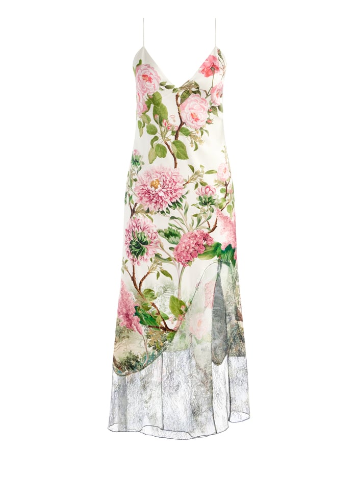 JULIETTA CUTAWAY LACE SLIP DRESS - ROSE WHISPER image 5 - Alice And Olivia
