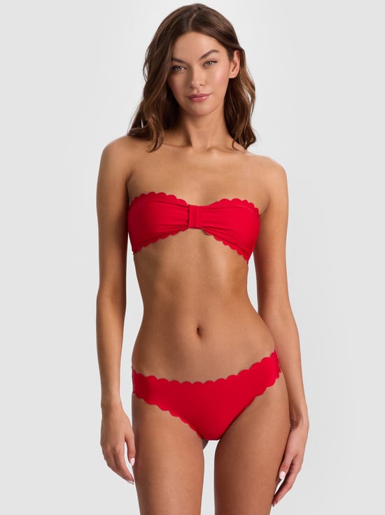 TEAKWOOD STRIPE FRENCH BLUE-A+O X PQ SWIM REVERSIBLE FULL BIKINI BOTTOM