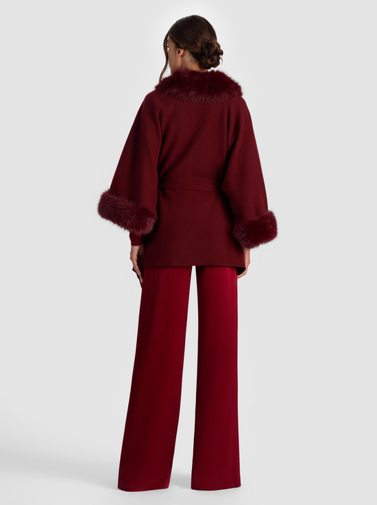 OXBLOOD-JOANNE SWEATER COAT
