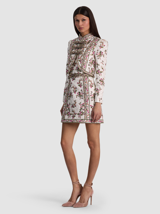 OFF WHITE/MULTI-ILARIA EMBROIDERED JACKET