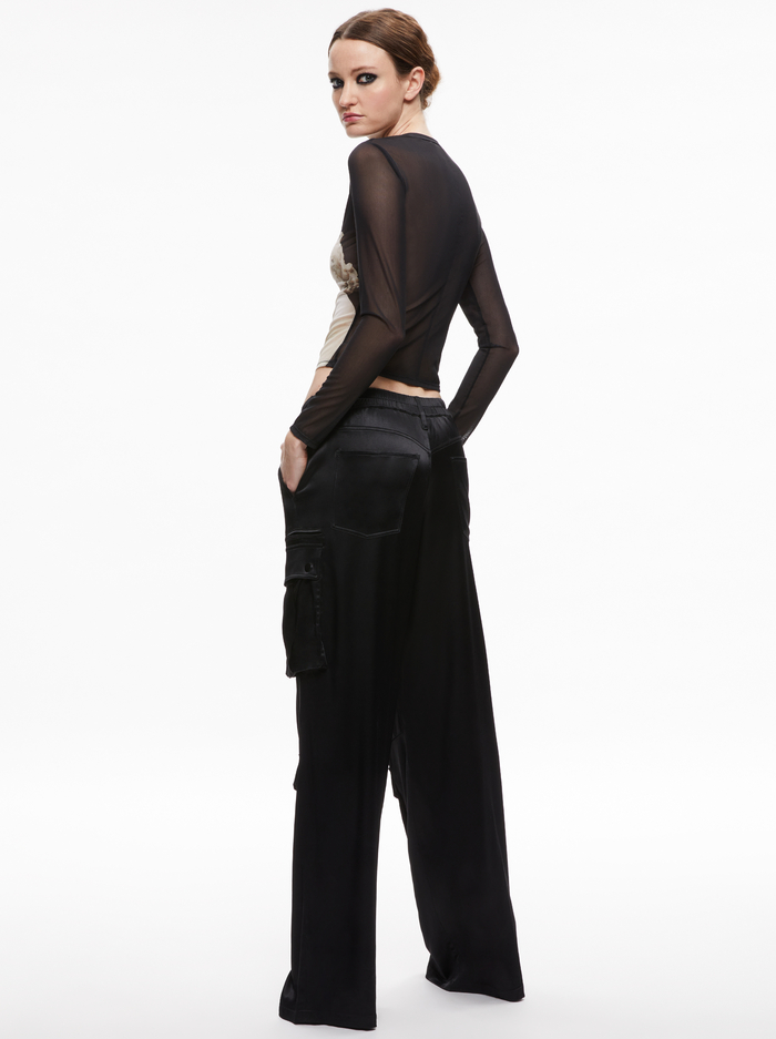 DELAINA MESH CROP TOP - ITALIAN ROMANCE image 1 - Alice And Olivia