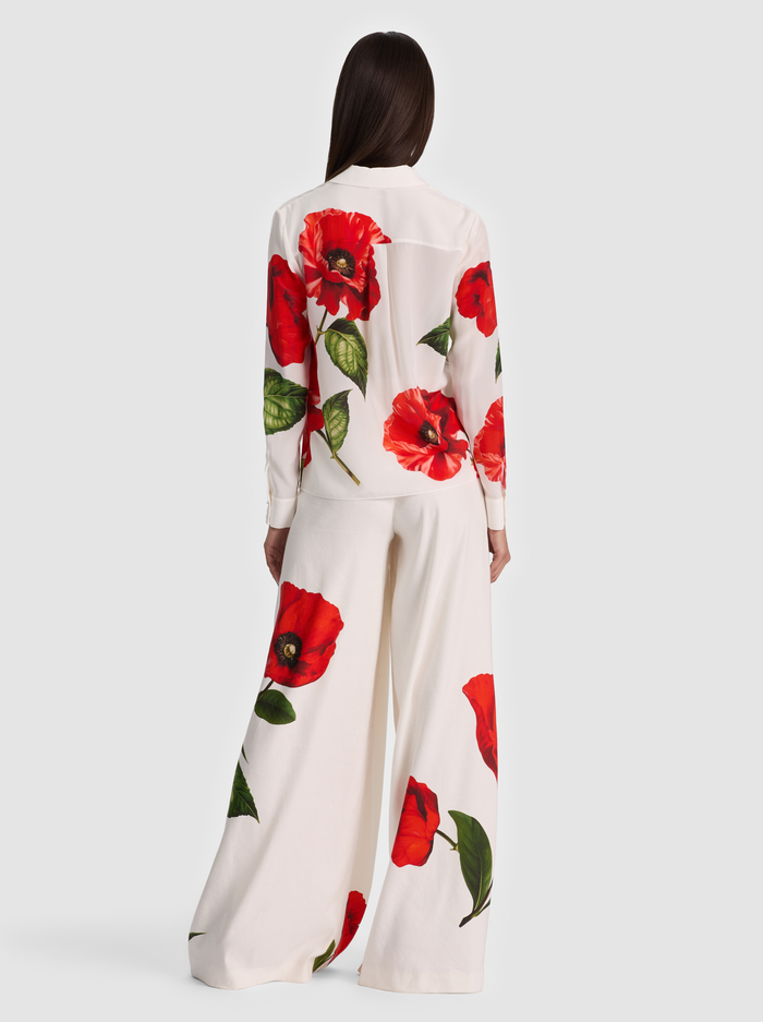 WILLA SILK BLOUSE - SUMMER POPPY image 2 - ALICE + OLIVIA