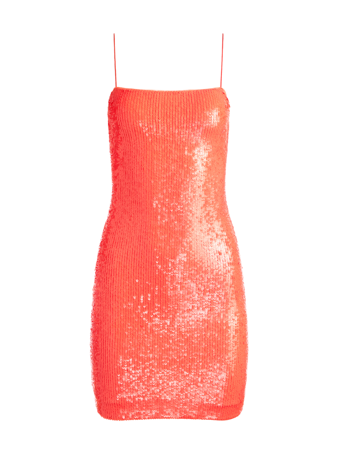 FIFI SEQUIN MAXI DRESS - CORAL SUNSET image 4 - Alice And Olivia