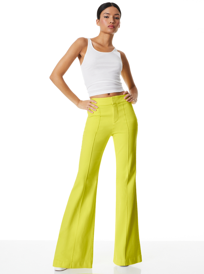 JANE TROUSER JEAN - CANARY image 4 - Alice And Olivia