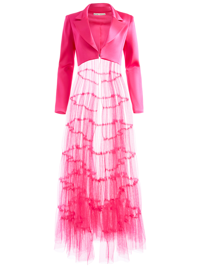 EVERLY TULLE BLAZER - CANDY image 5 - Alice And Olivia