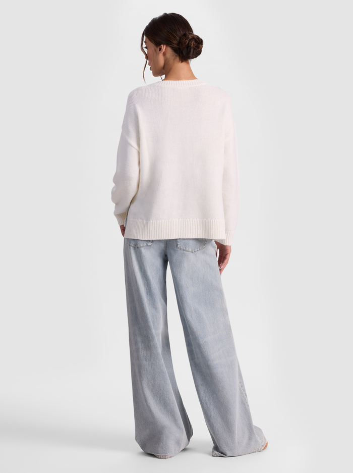 WILLIAMS WOOL PULLOVER - ECRU image 2 - ALICE + OLIVIA