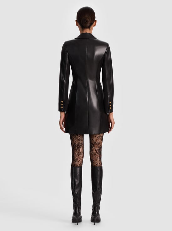 BLACK-MICHELLE VEGAN BLAZER DRESS
