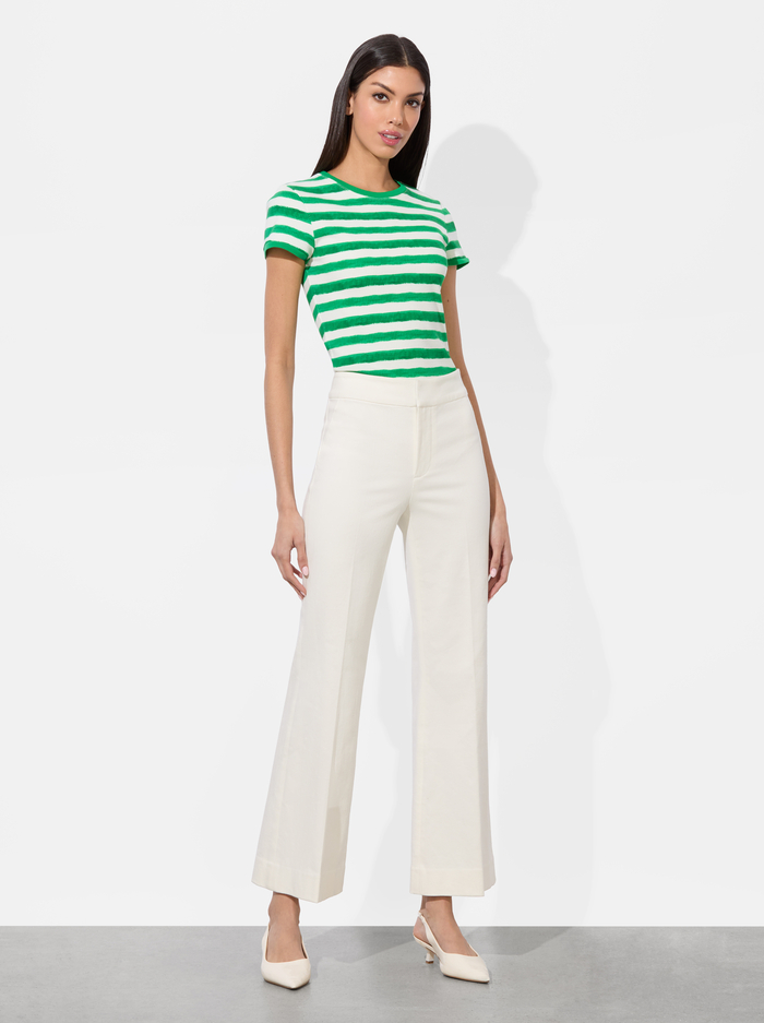QUINN KICK FLARE JEAN - OFF WHITE image 4 - Alice And Olivia