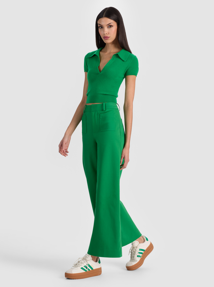 ZOE ANKLE TROUSER - GREEN APPLE image 4 - ALICE + OLIVIA