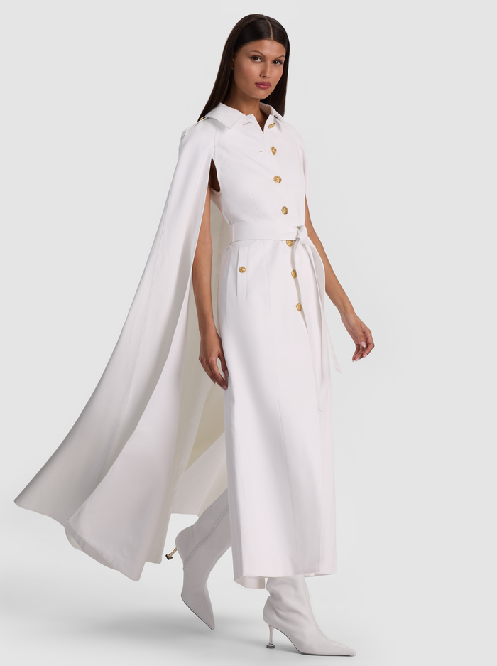 KOHLER MAXI TRENCH CAPE - OFF WHITE image 4 - ALICE + OLIVIA
