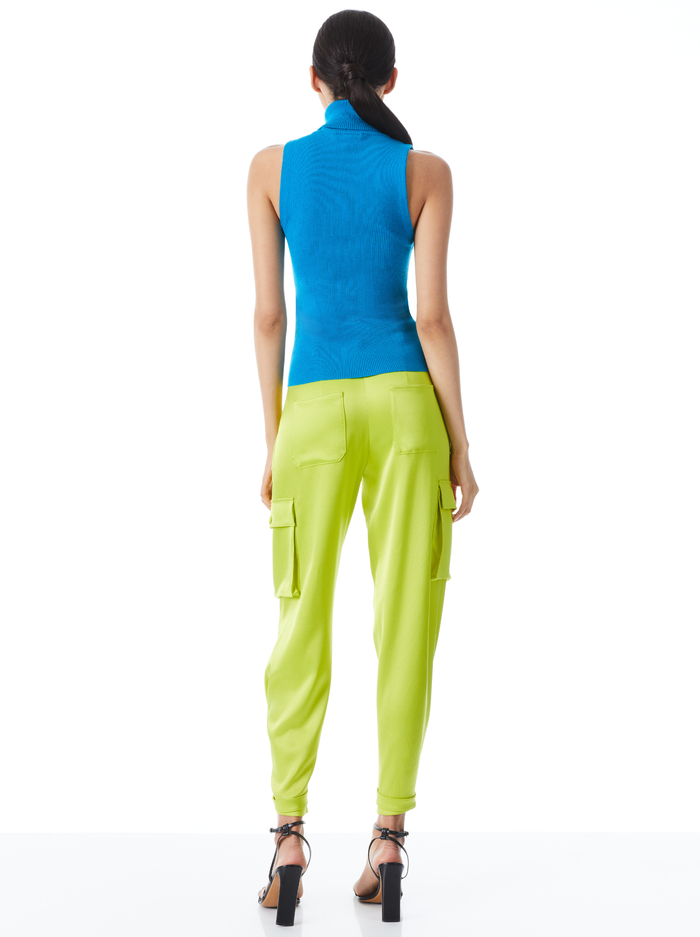 DARCEY TURTLENECK SWEATER TANK - TURKISH BLUE image 1 - ALICE + OLIVIA