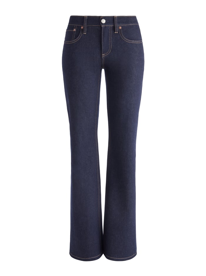BODIE LOW RISE JEAN - DARK RINSE image 6 - Alice And Olivia