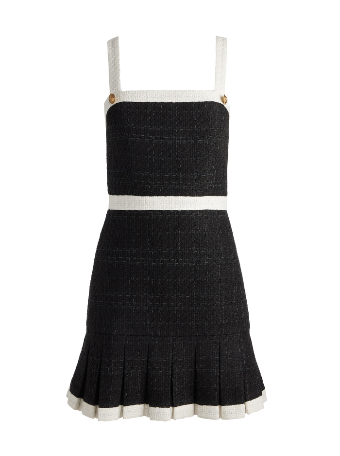 CLARINE MINI DRESS - BLACK/OFF WHITE image 5 - Alice And Olivia