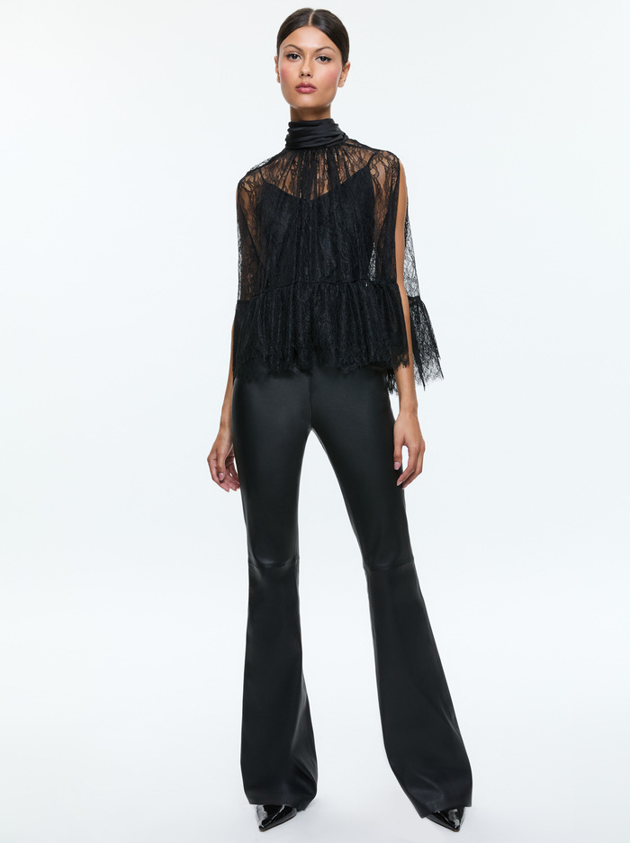 ZENON TOP WITH CAMI - BLACK image 1 - Alice And Olivia