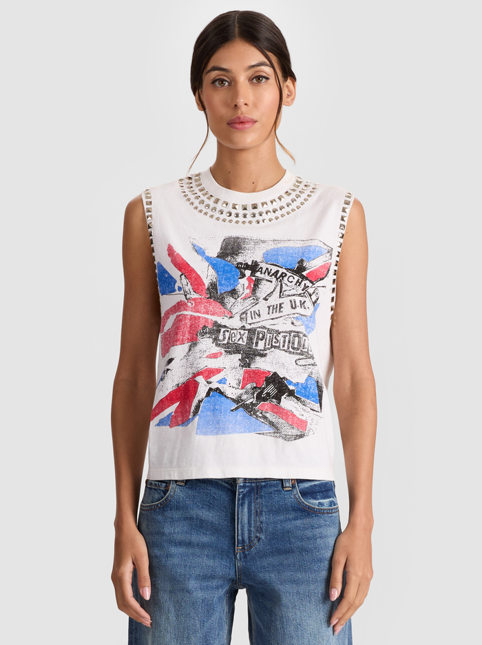 MICAH MUSCLE TANK - SEX PISTOLS - Alice And Olivia
