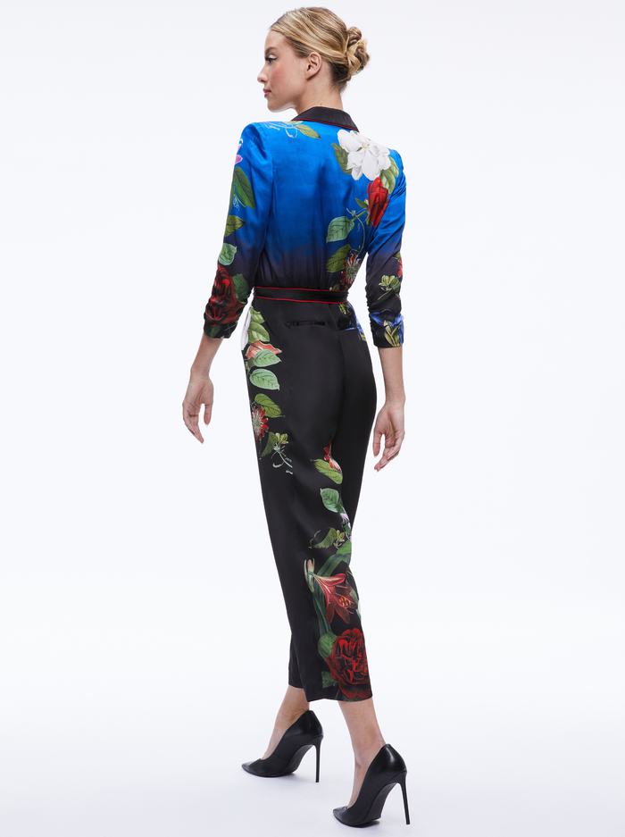 LOUETTA TIE WAIST JUMPSUIT - LUNCH DATE image 1 - ALICE + OLIVIA