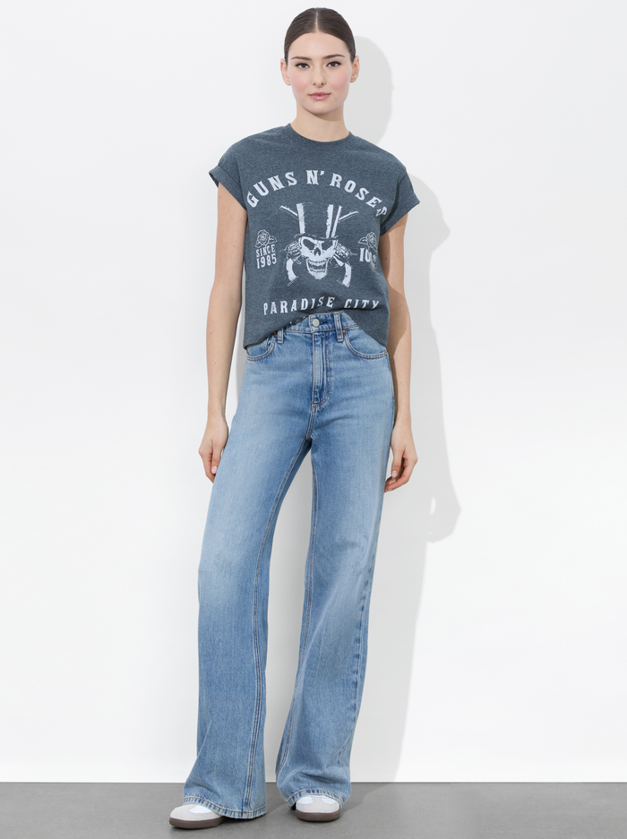 SHIRA TEE - CHARCOAL/WHITE image 1 - Alice And Olivia
