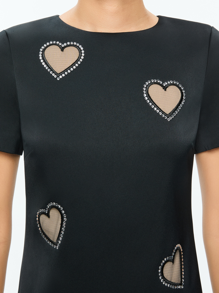 CLYDE MINI DRESS - BLACK image 2 - Alice And Olivia