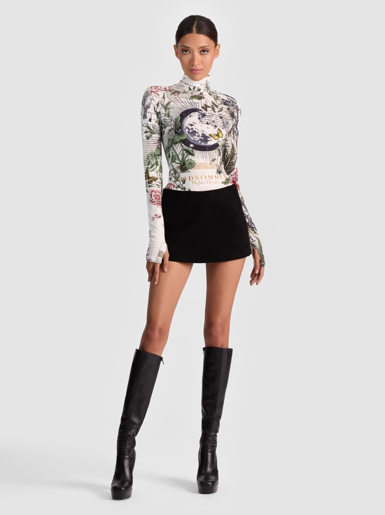 DREAMSCAPE MOON VANILLA-DELAINA TURTLENECK TOP